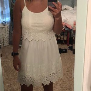 off white short dress